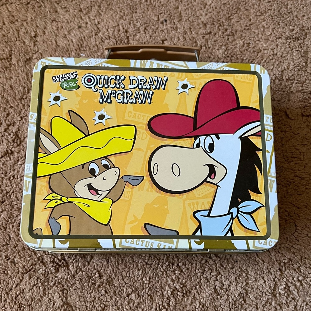 Cartoon Network Classic Quick Draw McGraw and Baba Looey Lunchbox Tin.